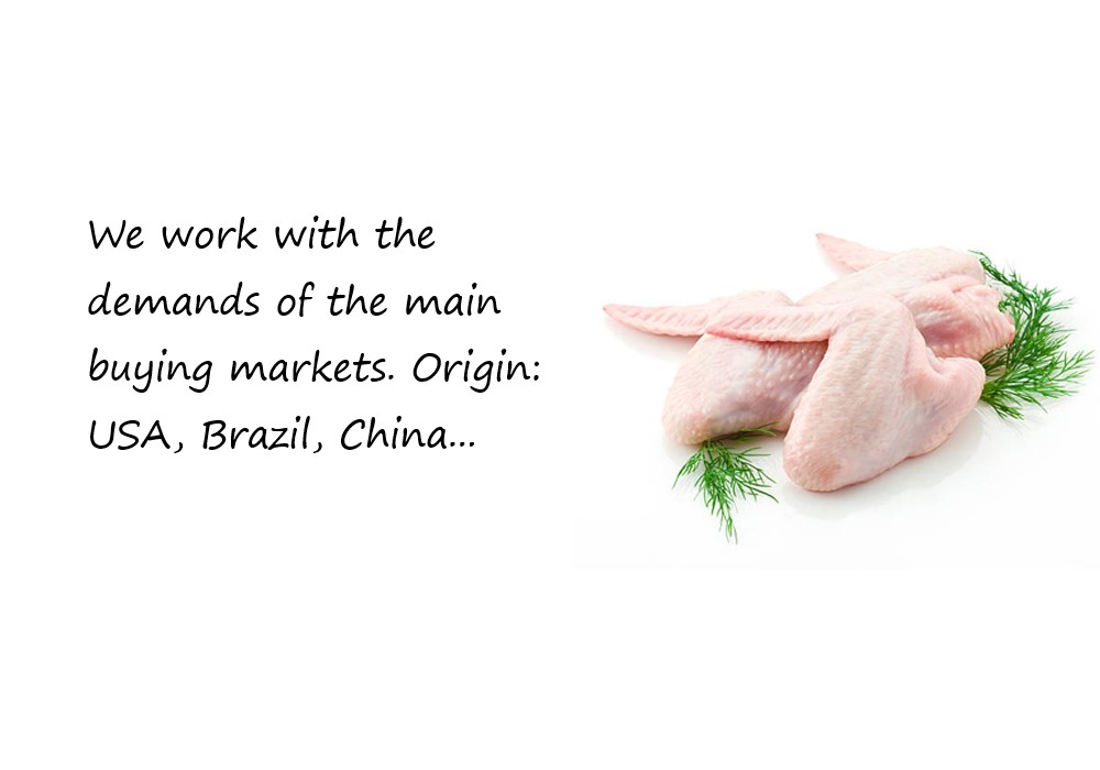 We work with the demands of the main buying markets. origin: USA, Brazil, China...